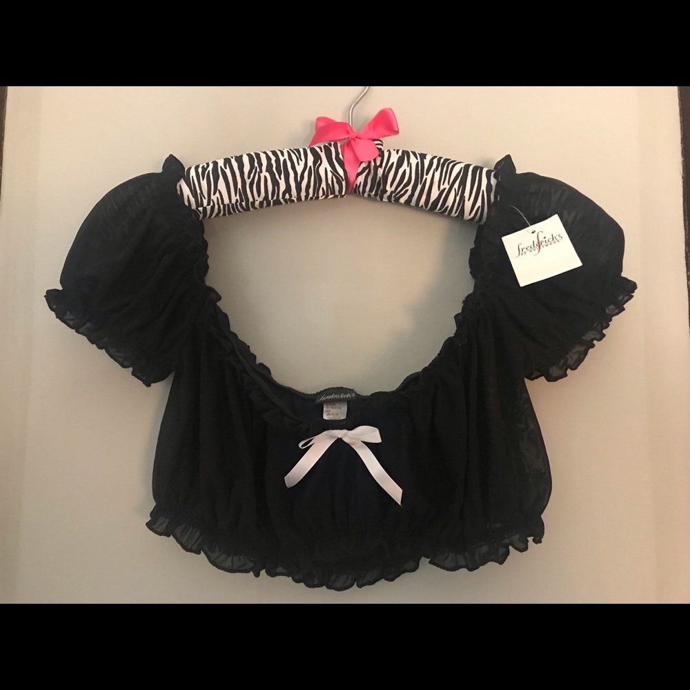 🖤Mesh crop bandeau🖤